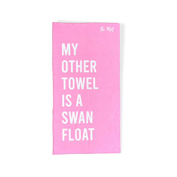 Swan Float Beach Towel