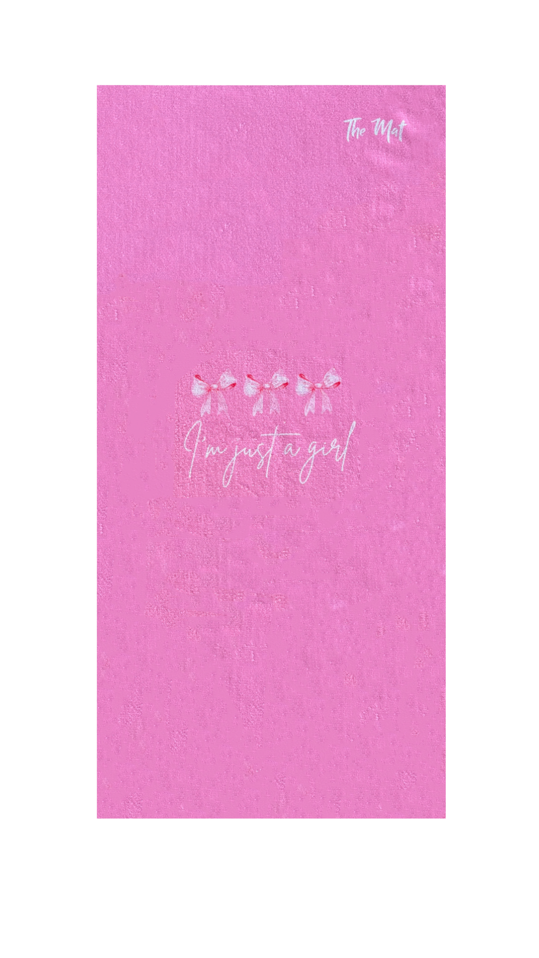 I'm Just a Girl Gym Towel - TheMatHomes