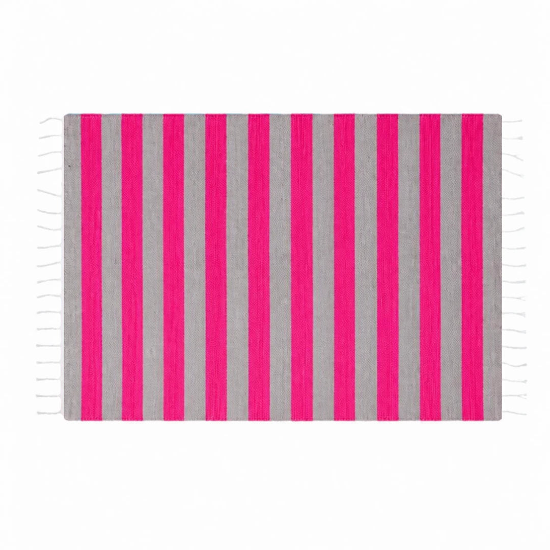 Fuchsia & Grey Rug