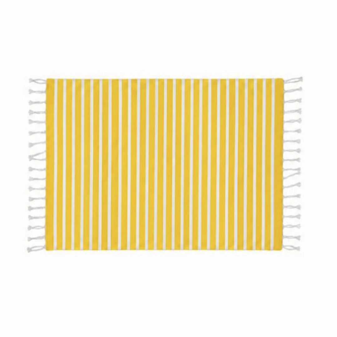 Yellow & White Rug